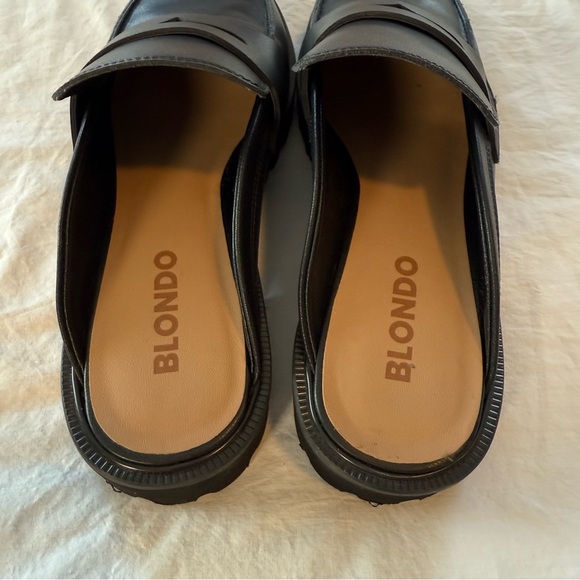Blondo Black Leather Loafer/Clogs, Size 8 - Picture 2 of 7